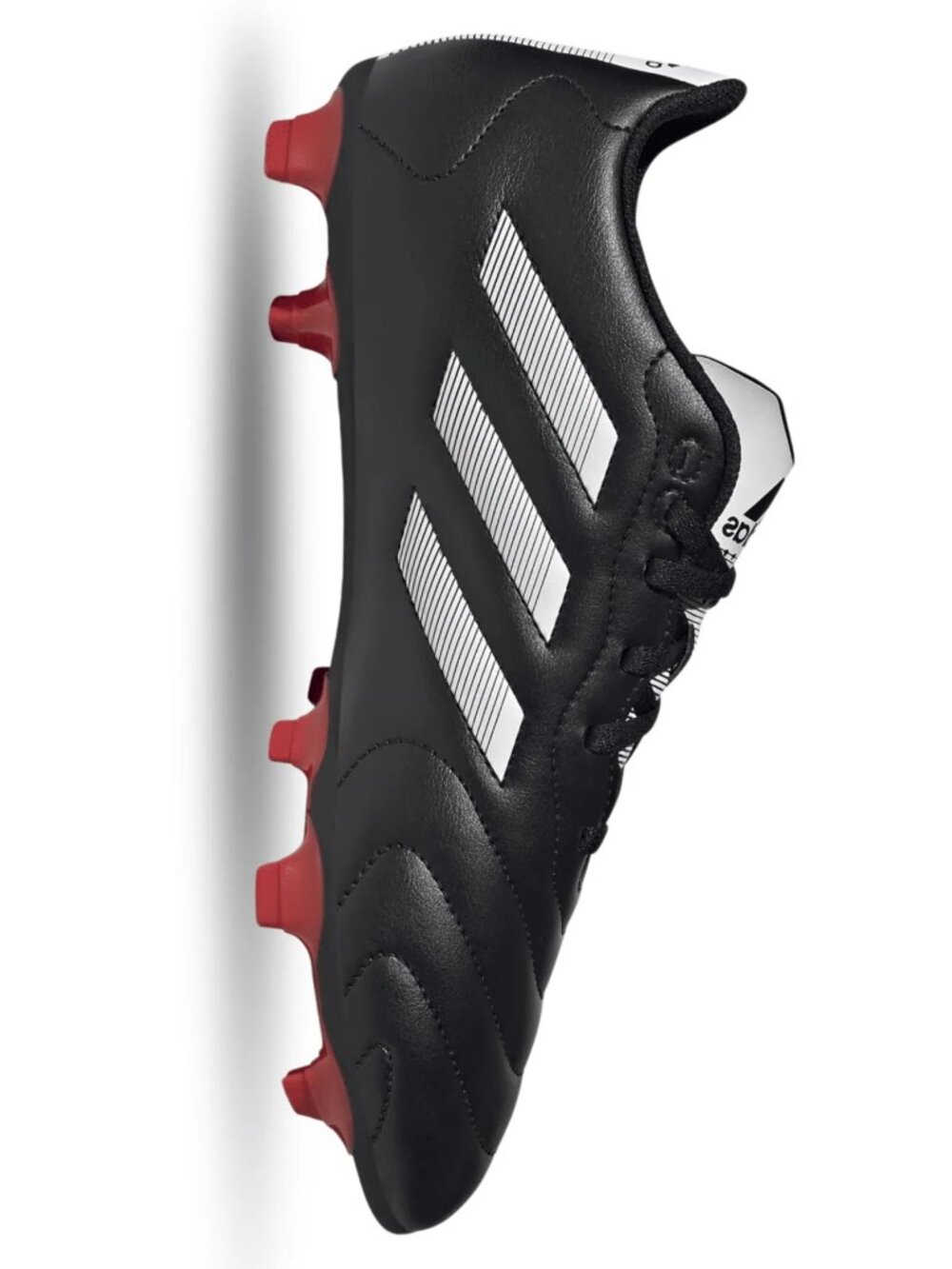 adidas Goletto VIII Firm Ground Soccer Cleats (Black/White/Red) size 9